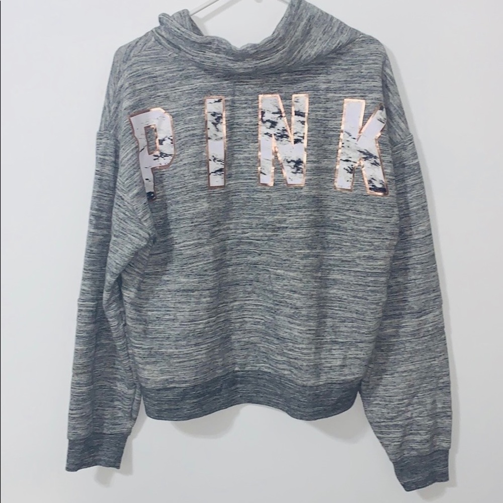 🌸PINK cowl neck hoodie